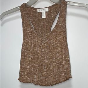 Forever 21 Brown Essential cropped Tank Top